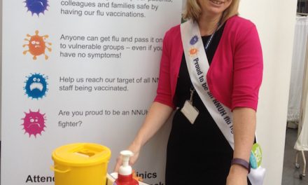Best ever flu vaccination performance at NNUH