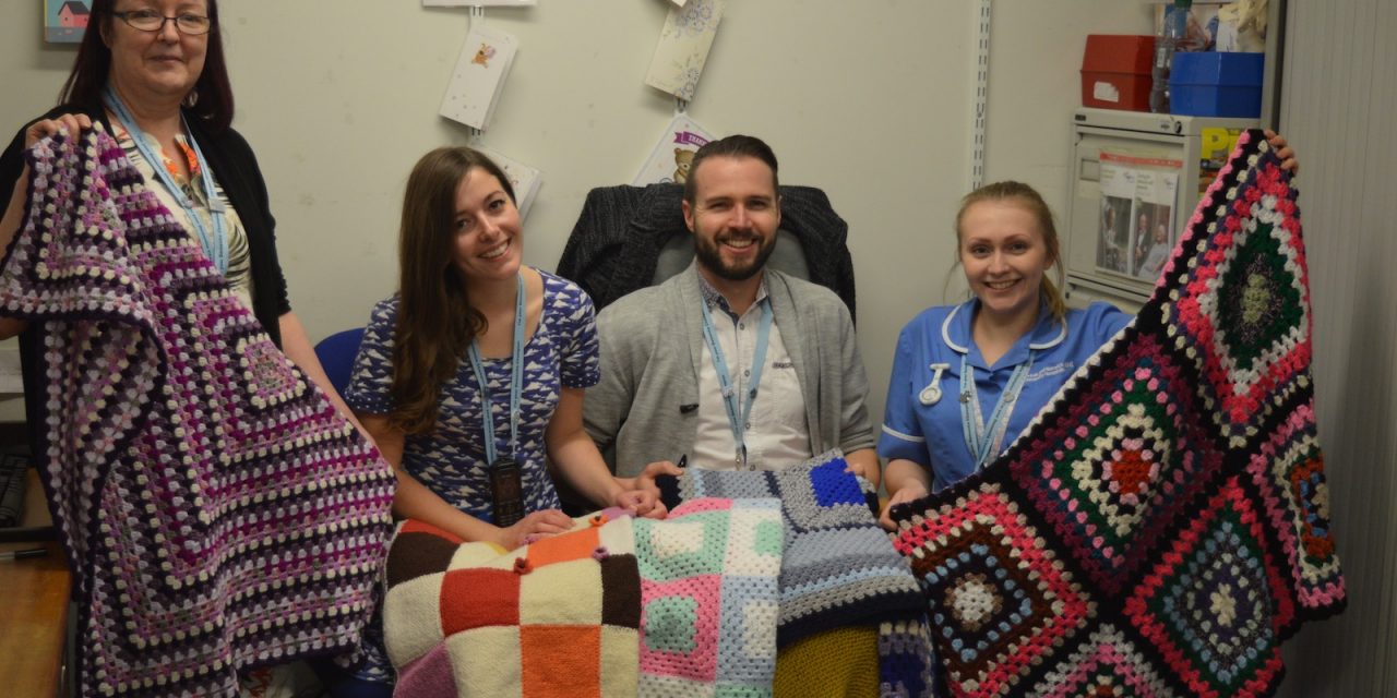 Community joins together to knit lap blankets for NNUH patients