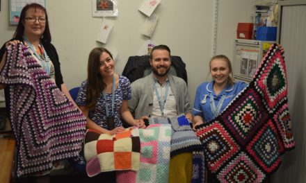 Community joins together to knit lap blankets for NNUH patients