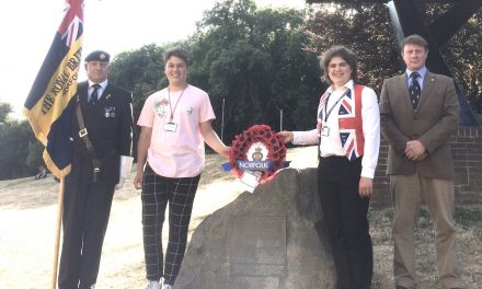 Norfolk Youth Parliament pens heartfelt message for Ypres wreath