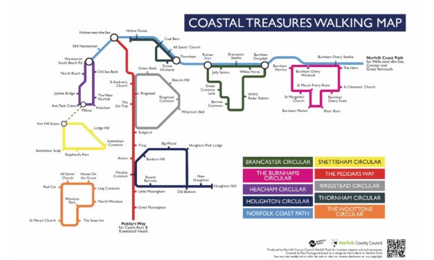 Step out to discover Coastal Treasures with Norfolk’s Walking & Cycling Festival 2019