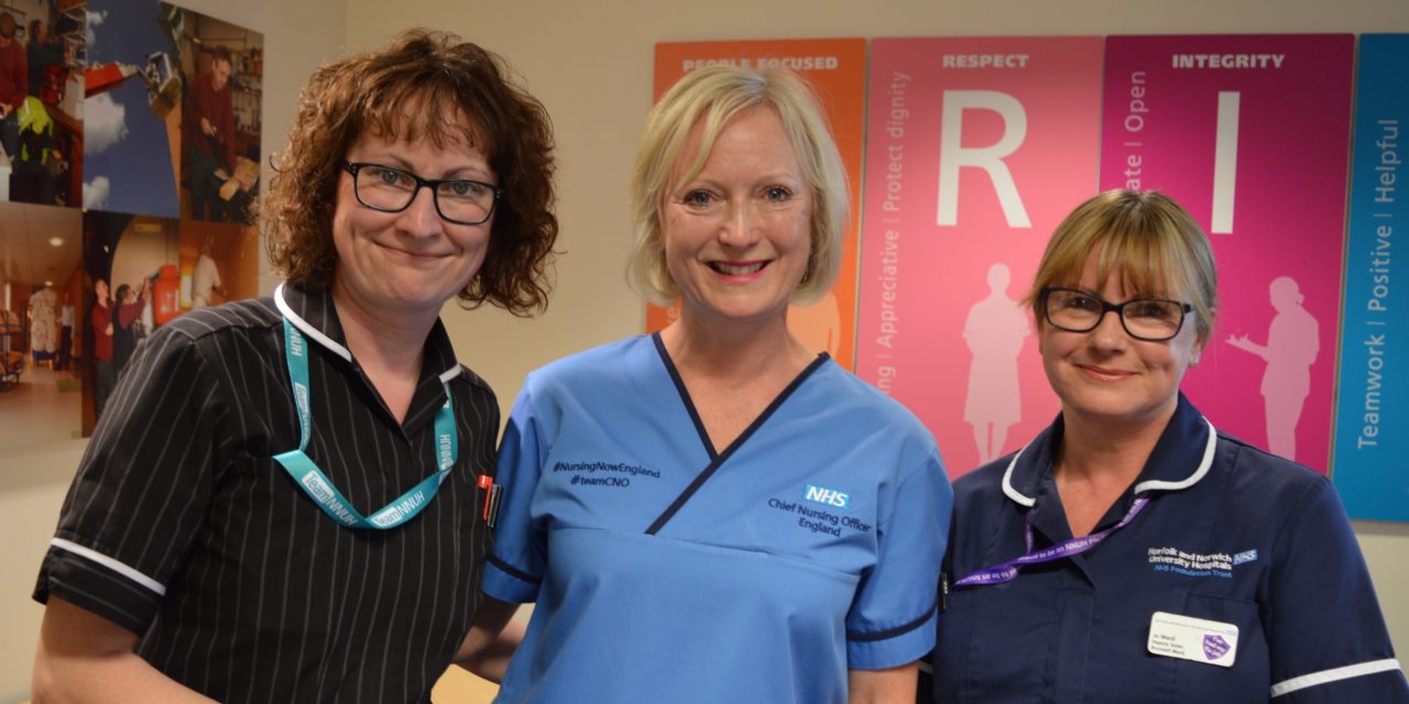 NNUH staff receive Chief Nursing Officer for England awards