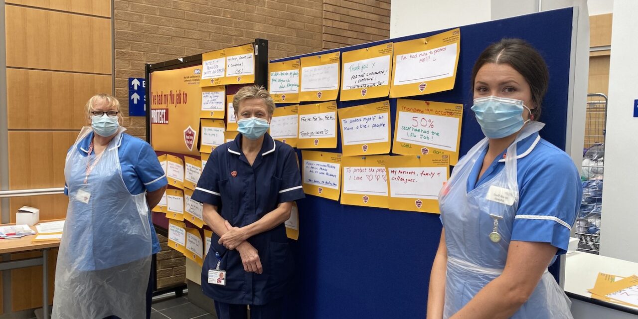 Flying start for NNUH Flu campaign with 50% of staff vaccinated by week three