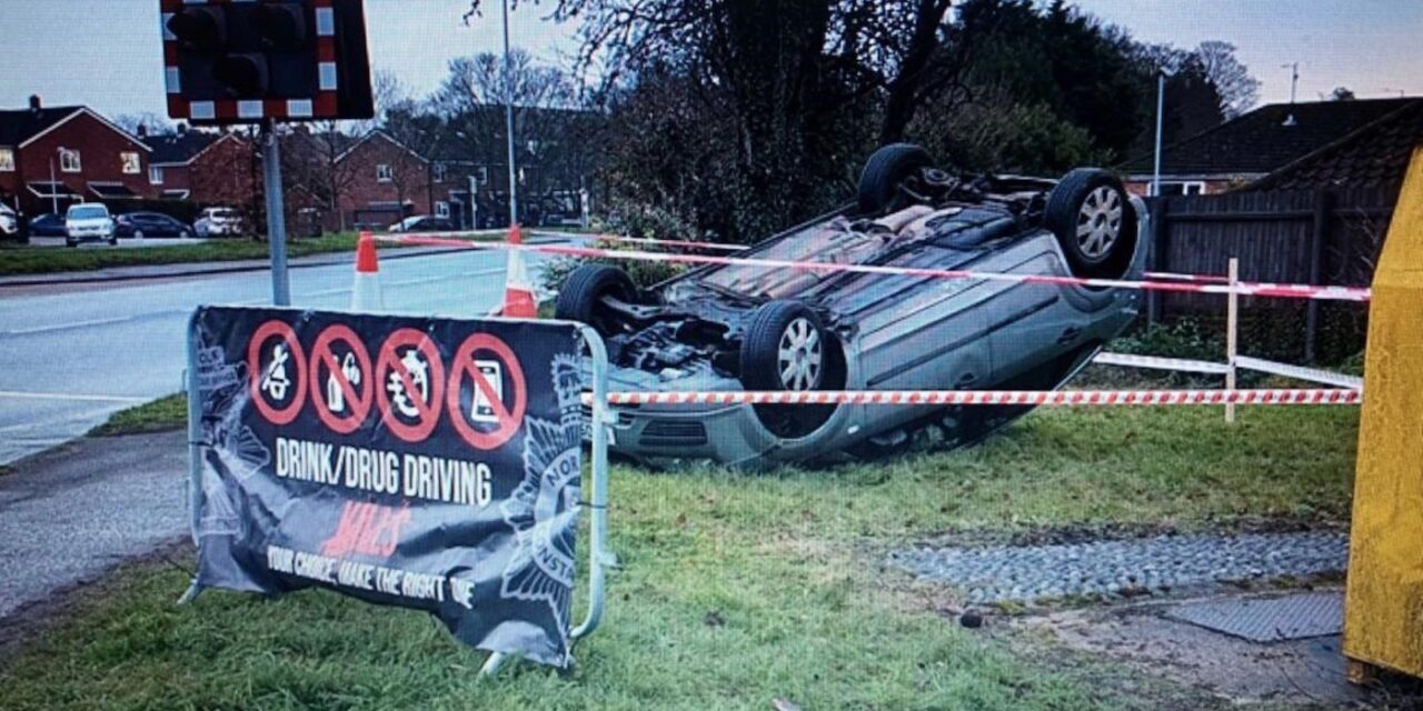 ‘Crash’ scenes highlight dangers on Norfolk roads to motorists